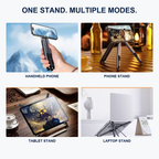 AF102 stand configured for a phone, tablet and laptop