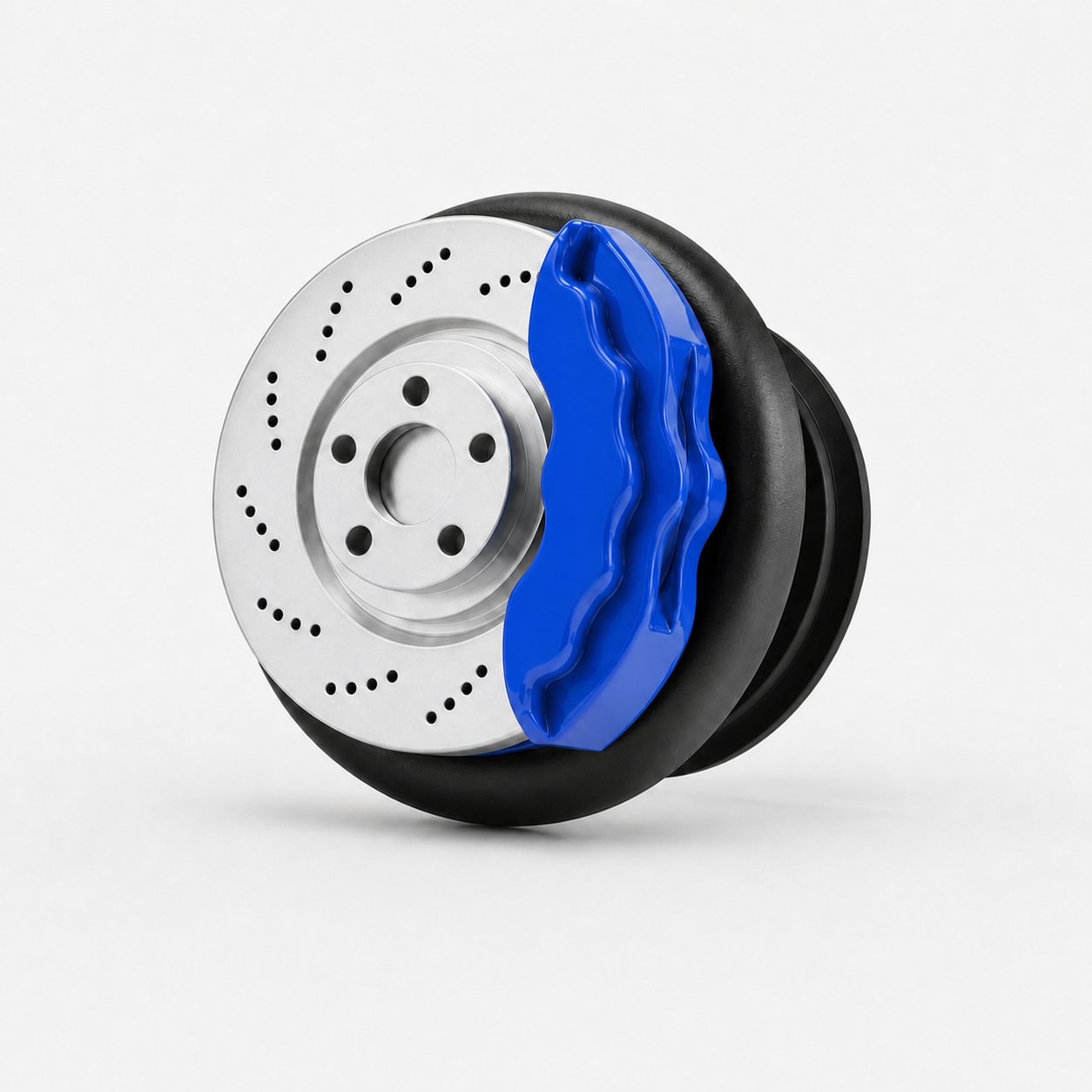 Brake caliper phone grip in Speed Blue