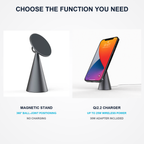 Comparison of C18 magnetic stand and Qi2.2 wireless charger versions