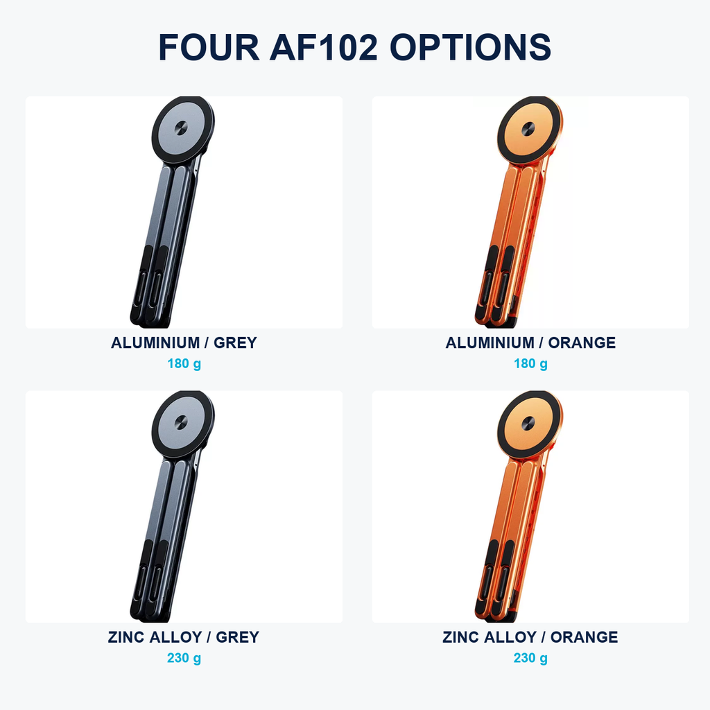AF102 aluminium and upgraded zinc alloy material options