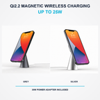 Grey and silver C18 Qi2.2 wireless charging versions