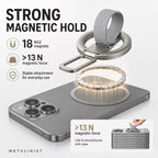METALINIST magnetic phone ring holder with 18 N52 magnets for a secure magnetic hold